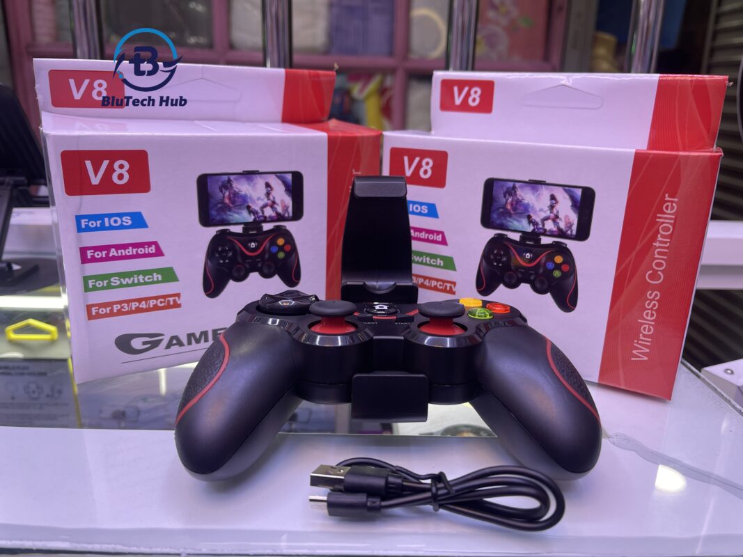 V8 Wireless Gamepad – For iOS, Android, Switch, PS3:PS4, PC & TV