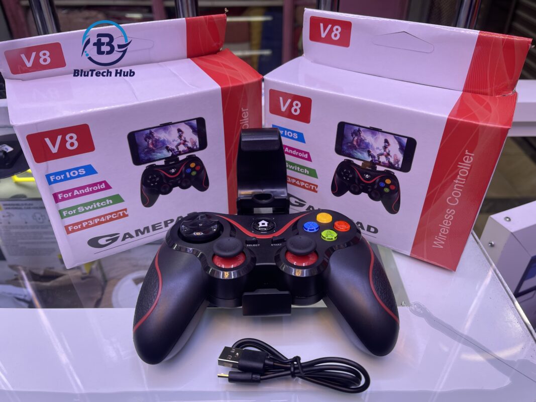 V8 Wireless Gamepad – For iOS, Android, Switch, PS3:PS4, PC & TV