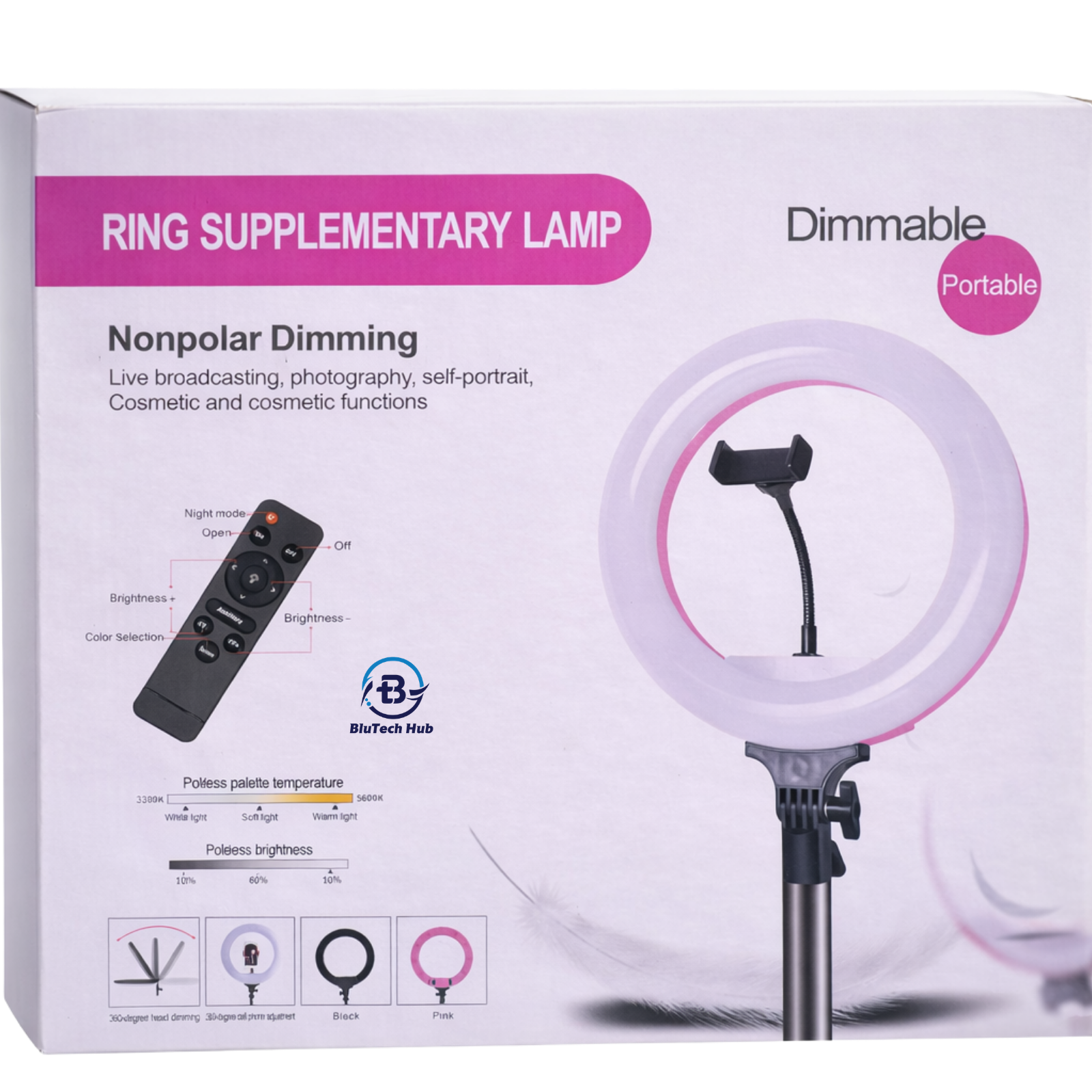 13 Inch Dimmable Ringlight with Remote 13 Inch Dimmable Ringlight with Remote