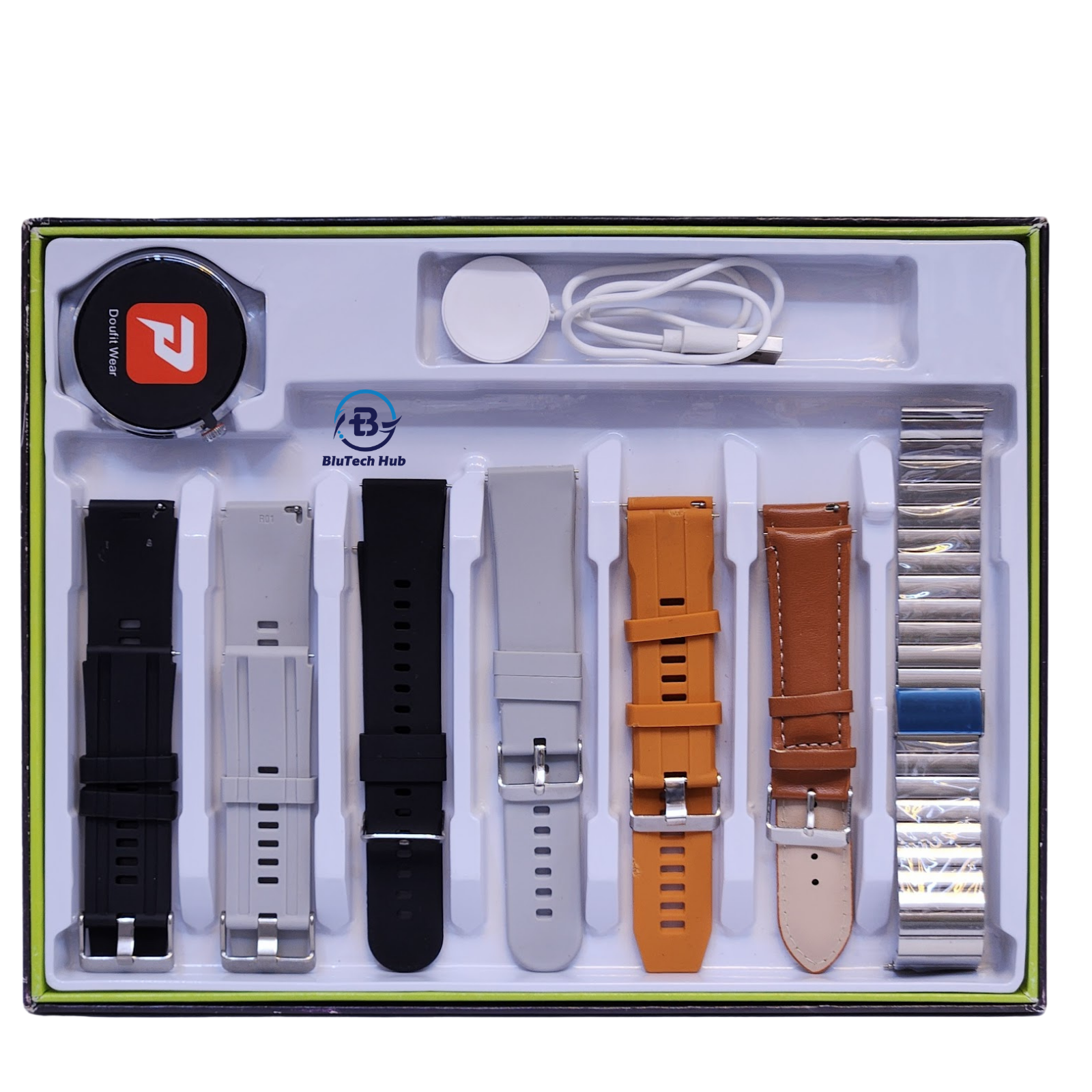 D9 Watch 4 Smartwatch 7 Straps