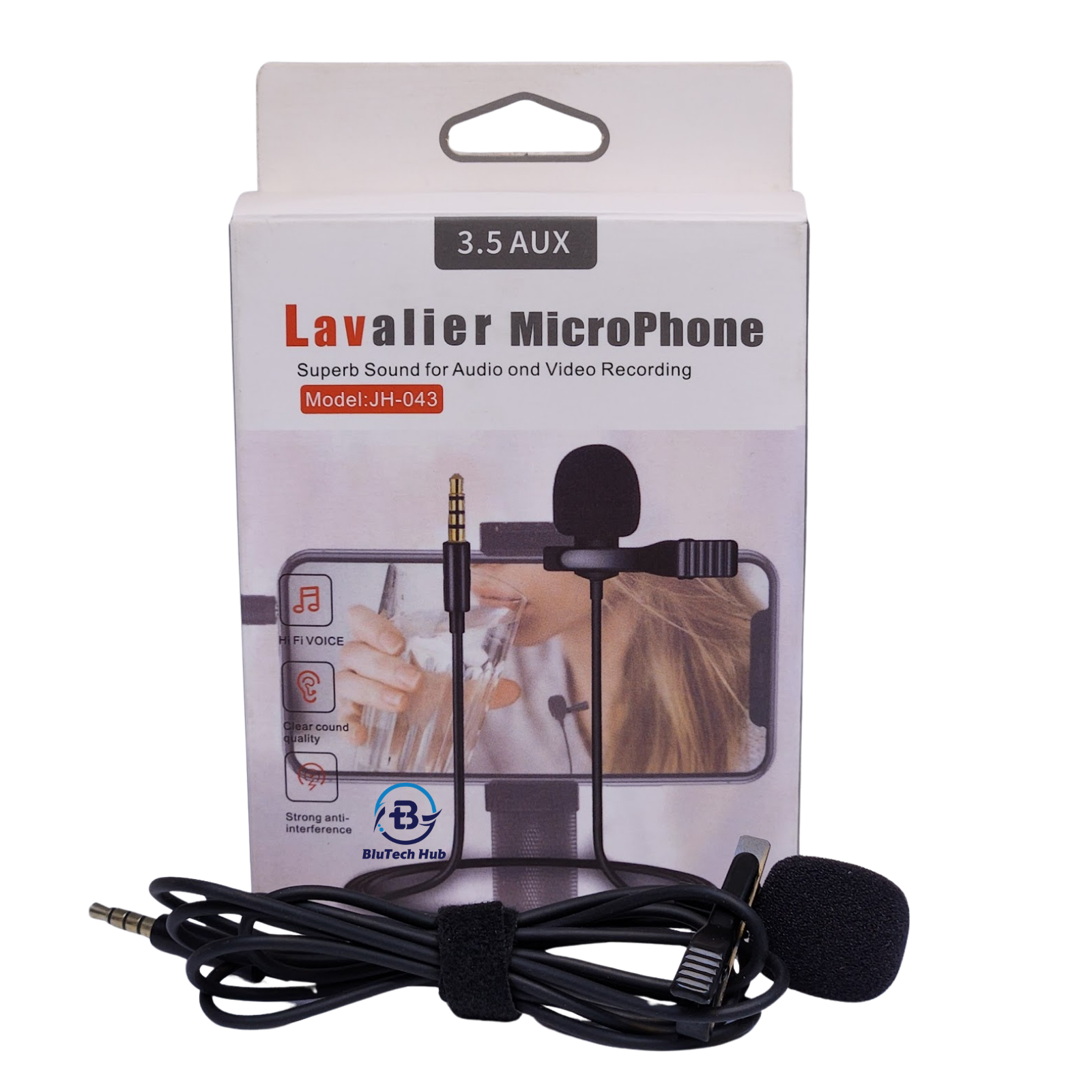 Lavalier Microphone Aux Clip