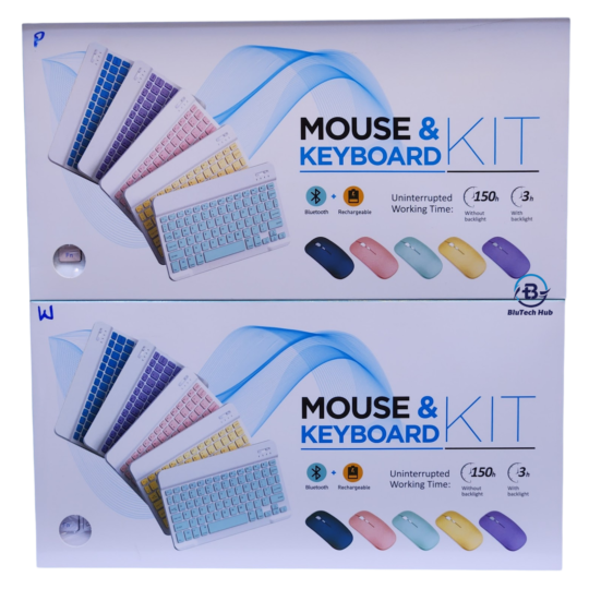 Mouse and Keyboard Kit Bluetooth Rechargeable BTH-KB-MOUSE