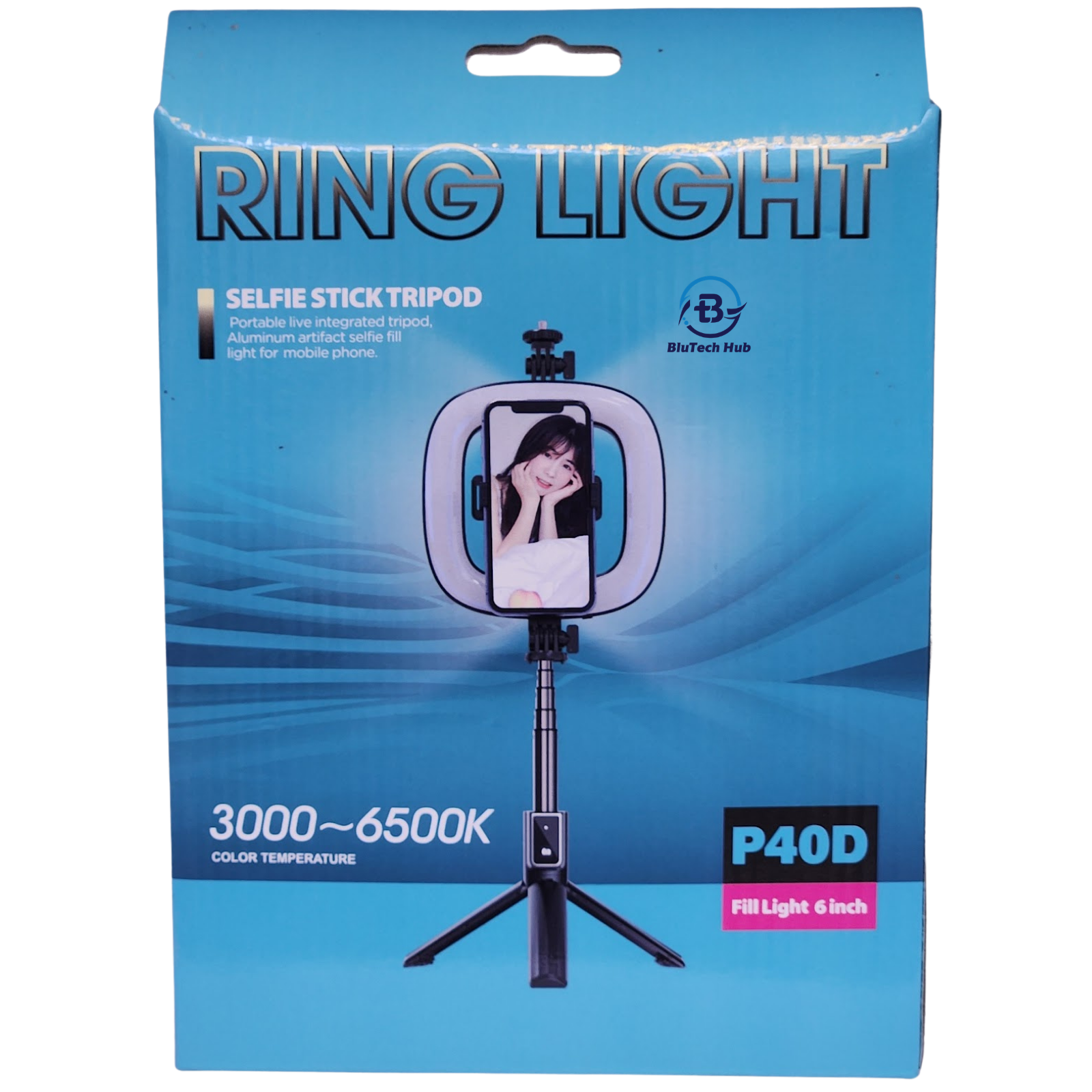 Selfie Stick with Ringlight 1M BTH-SELFIE-STICK Selfie Stick with Ringlight
